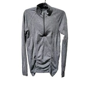 Athleta Women's 1/4 Zip Jacket Grey Lightweight Womens Small